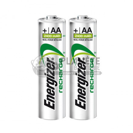 2 piles AA préchargées et rechargeables - NiMH - 2400mAh - ENERGIZER  Precision
