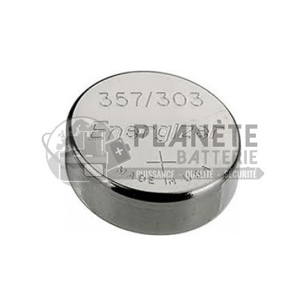 Pile bouton - Oxyde d'argent 357 - 303 - SR44 - 1.55V ENERGIZER